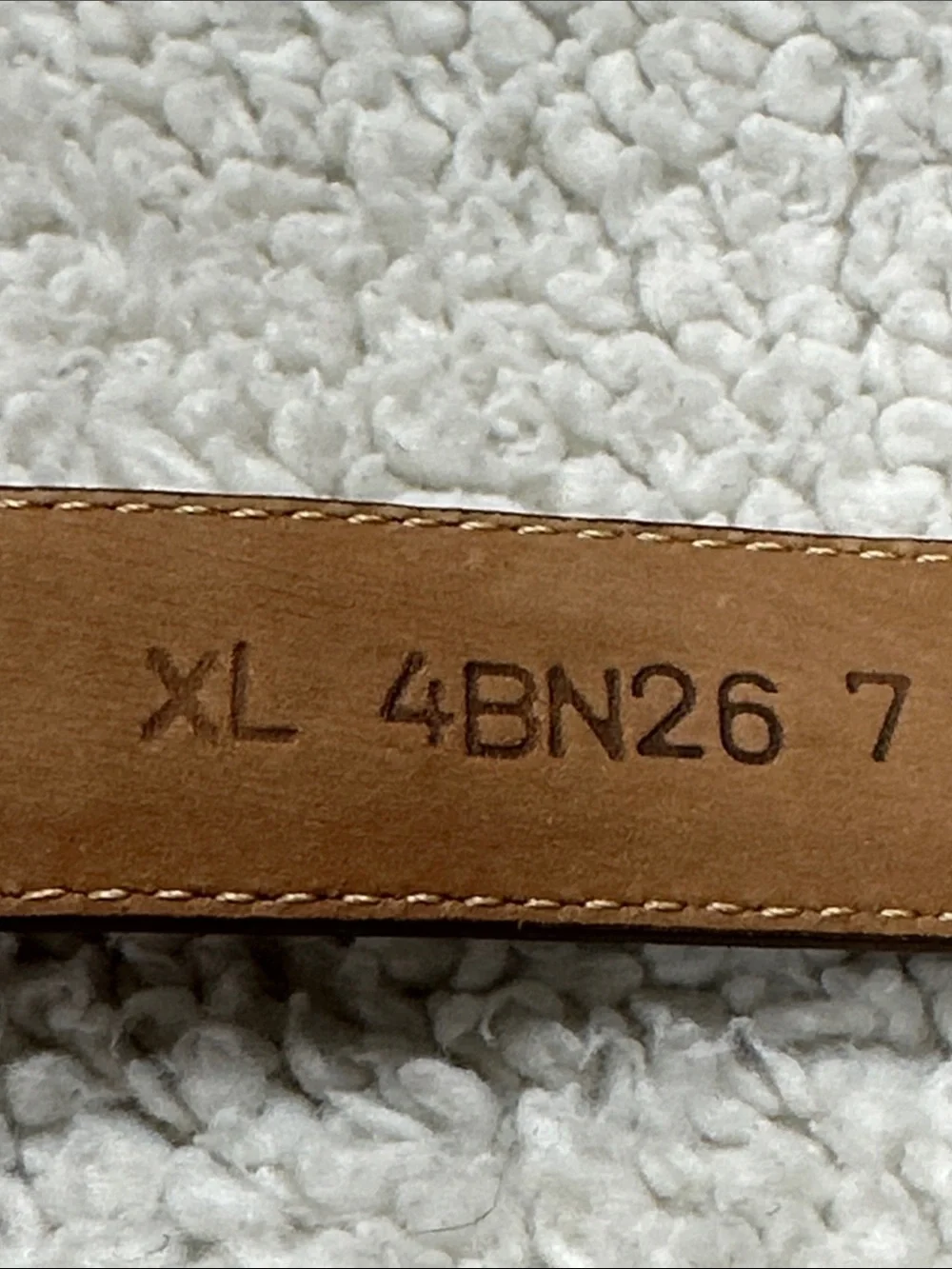 L.L. Bean Brown Leather Gold Tone Buckle Belt Made in USA, Size XL (1x 38x 44)